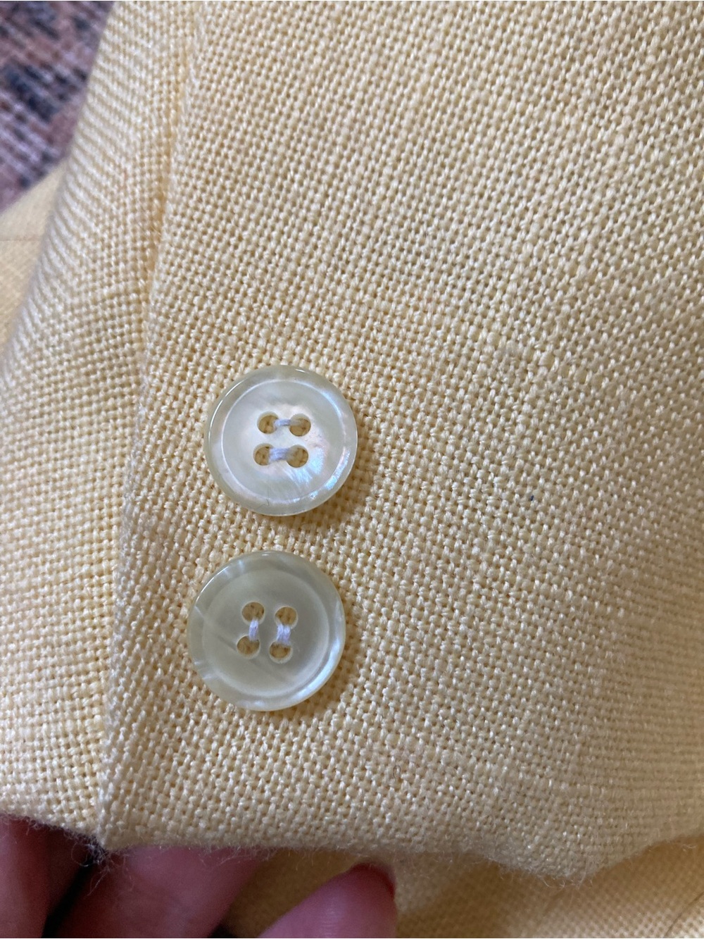 Vintage, yellow blazer - Picture 8 of 9